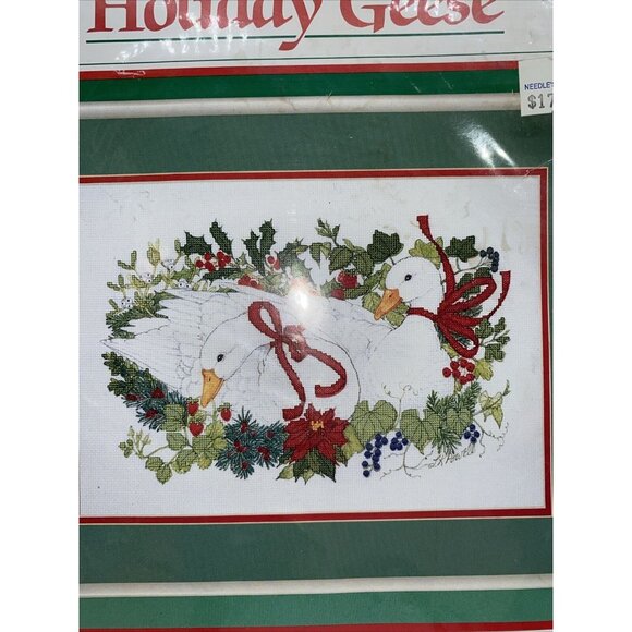 Dimensions Holiday Geese 8395 By Linda K. Powell Cross Stitch Kit Christmas - Picture 2 of 9